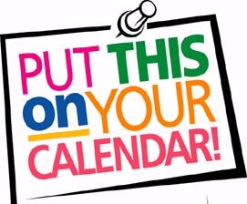 Put this on your calendar!